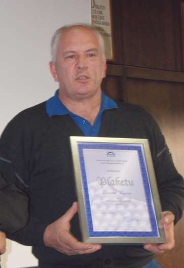 Zoran Knez-dobitnik Plakete metalac godine